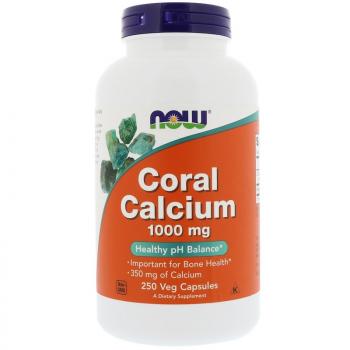 NOW Coral Calcium (Кальций из кораллов) 1000 мг 250 капсул