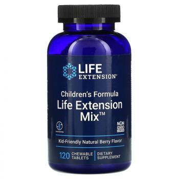 Life Extension Children`s Formula Life Extension Mix (детская добавка) с натуральным ягодным вкусом 120 жевательных таблеток