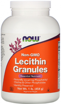 NOW Lecithin Granules (Лецитин в гранулах) (не содержит ГМО) 454 г