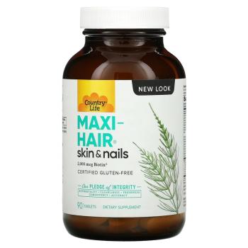 Country Life Maxi-Hair (добавка для кожи и ногтей) 90 таблеток