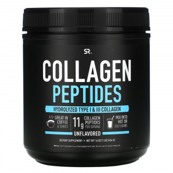 Sports Research  Collagen Peptides (Коллагеновые пептиды) без вкусовых добавок 454 г