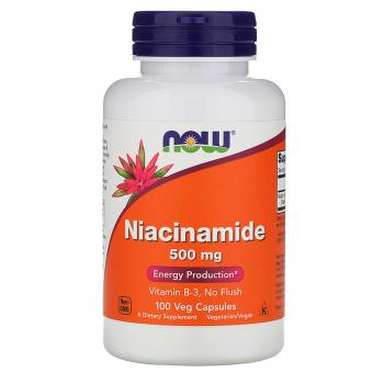 Now Foods Niacinamide (Никотинамид) 500 мг 100 капсул