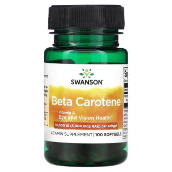 Swanson Beta-Carotene 10000 ME (3000 мкг RAE) 100 софтгелей