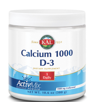 KAL Calcium 1000 D-3 ActivMix (Кальций 1000 D3) 300 гр, срок годности 02/2024