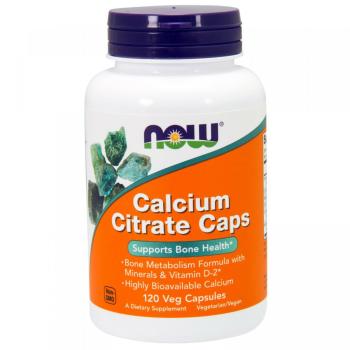 NOW Calcium Citrate Caps (Цитрат Кальция) 120 вег. капсул