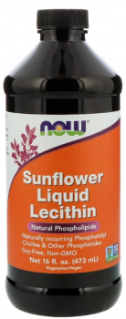 NOW Sunflower Liquid Lecithin (Жидкий лецитин из подсолнечника) 473 мл