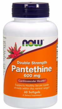 NOW Pantethine Double Strength (Пантетин двойная сила) 600 мг 60 капсул