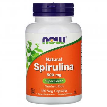 NOW Spirulina (Спирулина) 500 мг 120 капсул