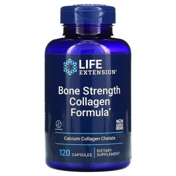 Life Extension Bone Strength Collagen Formula (добавка с коллагеном для укрепления костей) 120 капсул, 05/24