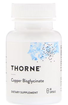 Thorne Research Copper Bisglycinate (бисглицинат меди) 60 капсул