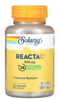 Solaray Reacta-C (Витамин С) 500 мг 120 вег капсул