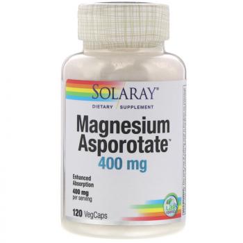 Solaray Magnesium Asporotate (Аспартат магния) 400 мг 120 капсул