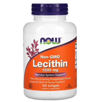 NOW Lecithin (Лецитин) 1200 мг 100 капсул
