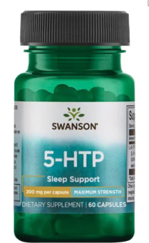 Swanson 5-HTP Maximum Strength (5-гидрокситриптофан) 200 мг 60 капсул, срок годности 01/24