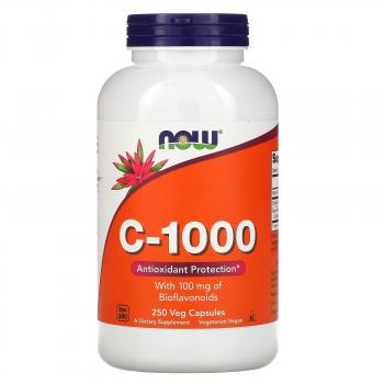 NOW Vitamin C-1000 with 100 мг Bioflavonoids 250 капсул
