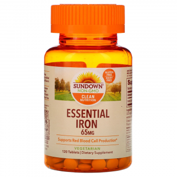 Sundown Naturals Essential Iron (железо) 65 мг 120 таблеток
