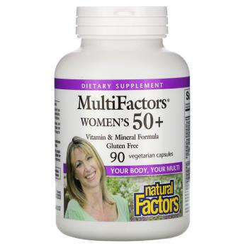 Natural Factors MultiFactors для женщин старше 50 лет 90 капсул
