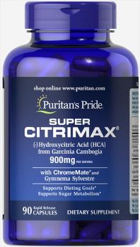Puritan's Pride Super Citrimax (Гарциния комбоджийская) 900 мг 90 капсул