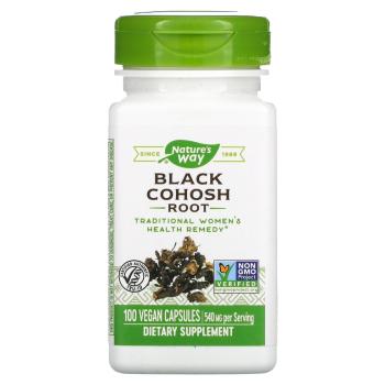 Nature's Way Black Cohosh Root (корень воронца кистевидного) 540 мг 100 вегетарианских капсул