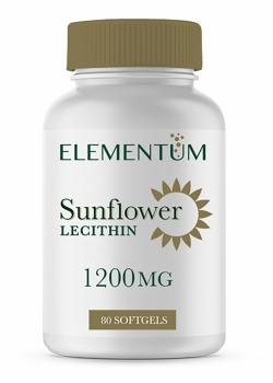 Elementum Sunflower Lecithin (Подсолнечный лецитин) 1200 мг 80 капсул