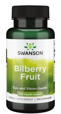 Swanson Bilberry Fruit (Фрукт черники) 470 мг 100 капсул