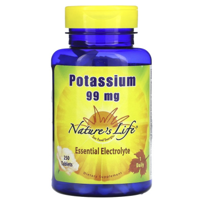 Natures Life Potassium (калий) 99 мг 250 таблеток