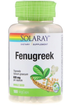 Solaray Fenugreek Seed (Пажитник) 620 мг 180 капсул