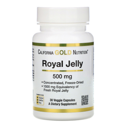California Gold Nutrition Royal Jelly (Маточное молочко) 500 мг 30 капсул