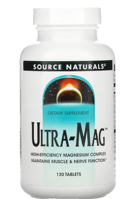 Source Naturals Ultra-Mag (Магниевый комплекс с витамином B6) 120 таблеток