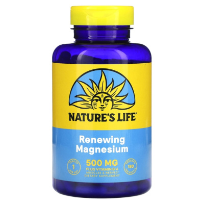 Nature's Life Renewing Magnesium (Обновляющий магний) 500 мг 180 растительных капсул