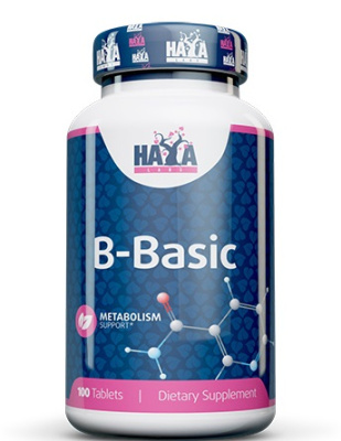 Haya Labs B-Basic (Комплекс витаминов группы B) 100 таблеток, срок годности 02/2024