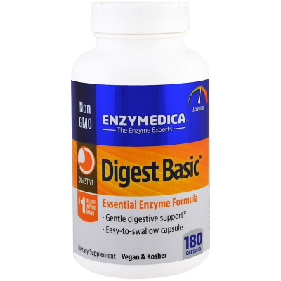 Enzymedica Digest Basic состав с основными ферментами 180 капсул
