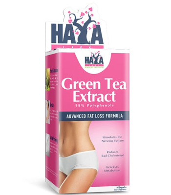 Haya Labs Green Tea Extract (экстракт зеленого чая) 500 мг 60 капсул